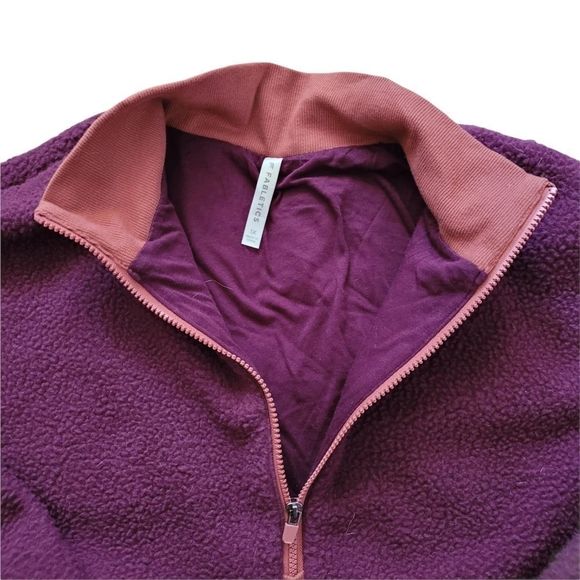Fabletics Mallory Color Block Fleece Zip Up Pullover Jacket 1X - Picture 3 of 3